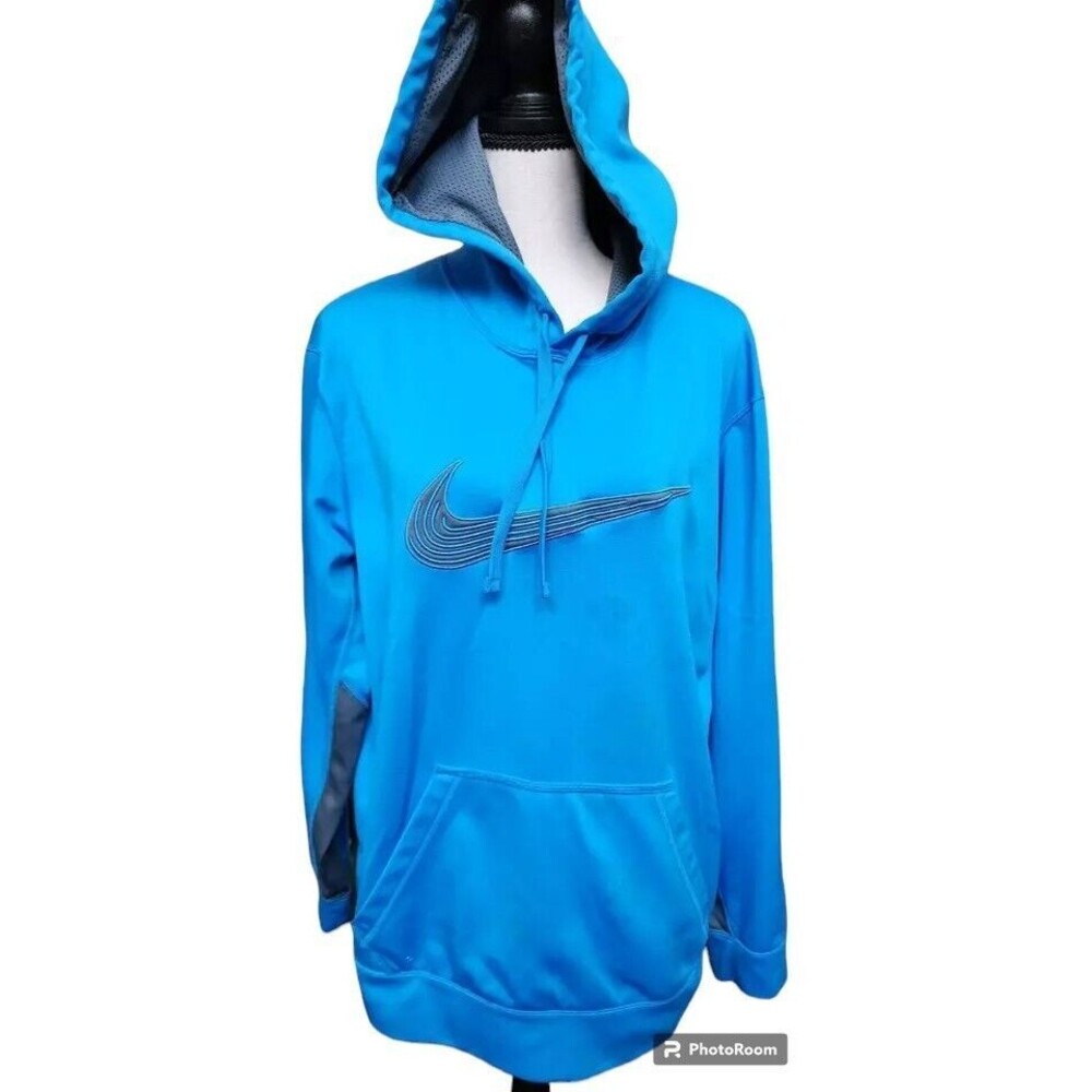 Nike Therma-fit Hoodie Size Large Blue